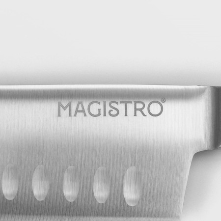 Knife Santoku kitchen Magistro Fedelaso, blade length 17.8 cm-3