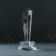 Souvenir Glass Stele "Star - Winner" 6.5x6.5x23 cm