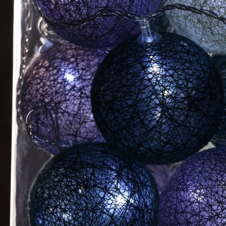 Garland “thread” 5 m with nozzles “Gray-green balls”, ip20, transparent thread, 20 LED, white glow, 220 V-9