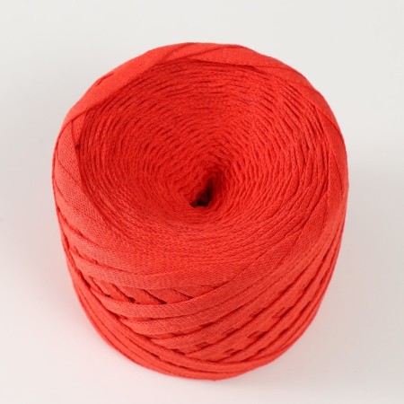 Knitted yarn "Ribbon" 85m/170 ± 5 g (persimmons)-1