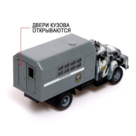 Inertial truck "ZIL. Police ", scale 1:34, light and sound-5