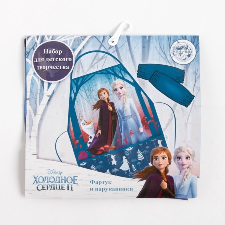 Apron with sleevens Children's "Cold Heart", 49x39 cm-10