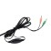 Ritmix RH-512M headphones, computer, microphone, 105 dB, 16 Ohm, 3.5 mm, 1.8 m, black