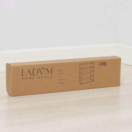 LadOM shoes shelf, 5 tiers, 60 × 30 × 72 cm, color gray color-3