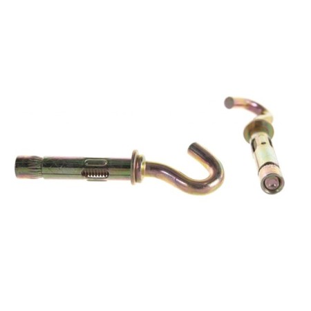 Anchor bolt bison, with a hook, yellow -preservated, 8x40 mm, 60 pcs-1