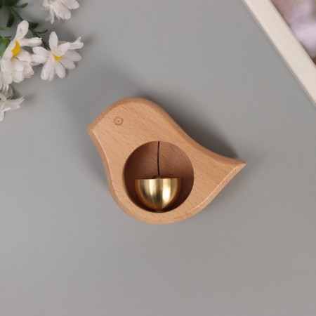 Magnetic beech bell "Bird" 10.5x8.5x3 cm-3