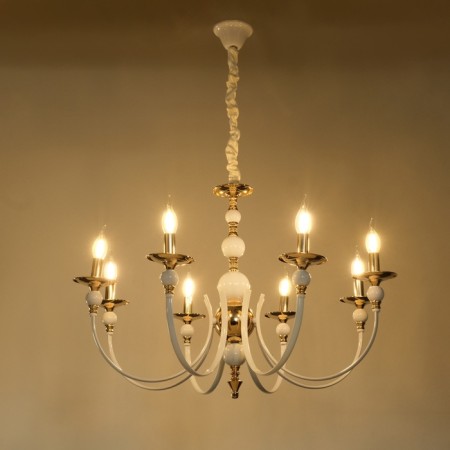 Venice chandelier 8he14 40W white-gold 87x87x97 cm-2