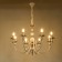 Venice chandelier 8he14 40W white-gold 87x87x97 cm