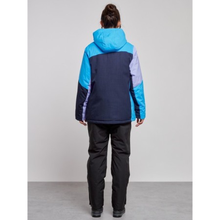 Ski costume female winter, size 54, blue color-3
