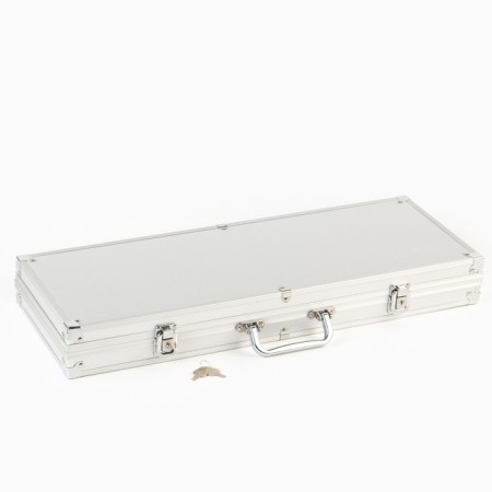 Poker in a metal case (2 decks, chips 500 pcs b/nomomin., 5 cubes), 20.5 x 56 cm-3