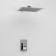 The shower system wasserkraft a12118, built -in, tropical shower, chrome
