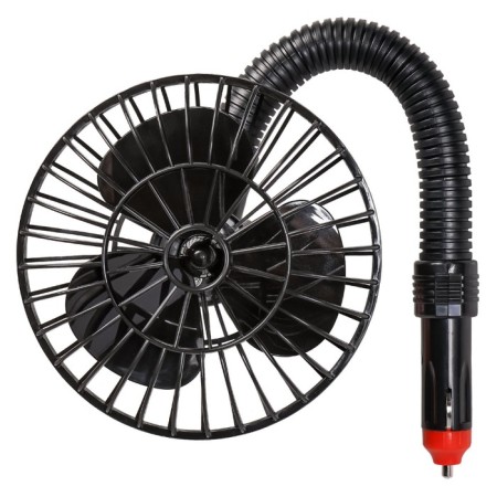 Fan 12.5 cm on a flexible rod in a cigarette lighter plastic 12V Airline ACF-12-02-1