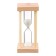 Sanding clock "Afrin", for 5 minutes, 8.5 x 4 cm, white sand