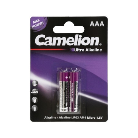 Battery Alkalin Camelion Ultra, AAA, LR03-2BL, blister, 2 pcs.