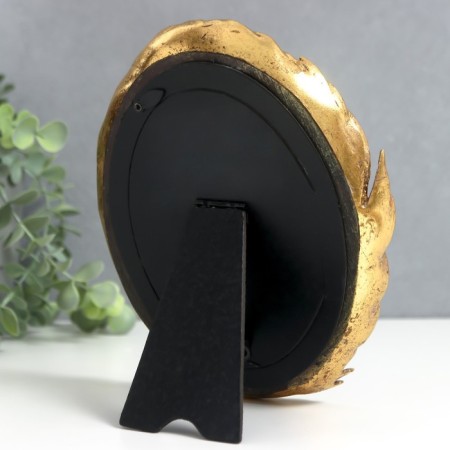 Photo frame Polystone 10x15 cm "Sheep of grass" gold 16.5x20.5 cm-2