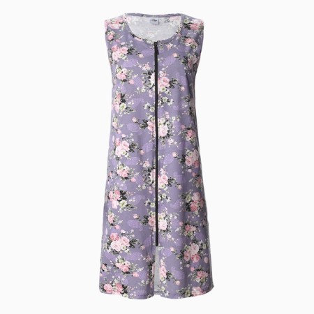 Women's bathrobe, light lilac color, size 44-3