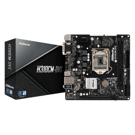 ASROCK H310CM-DVS, LGA1151V2, H310C, 2XDDR4, VGA, DVI, MATX-4