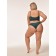 Female top on adjustable straps with mirey top with cup cups, size 52-54, emerald color
