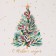 Box for confectionery products with PVC cover "Christmas tree", 13 x 13 x 3 cm, new year