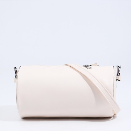 Bag Cross-Bodi with a zipper, white color