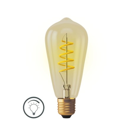 VOLTEGA 7077, 4W lamp, 6.4x6.4x14.4 cm, E27, 300LM, 2000k, tinted color-1