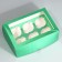 Capcake box, confectionery packaging with a window, 6 cells "Light green", 25 x 17 x 10 cm