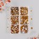 Decor for creativity Glass "Rhinest. Yellow gold" d = 2-4.8 mm nr 1188 pcs 6x8x1.5 cm