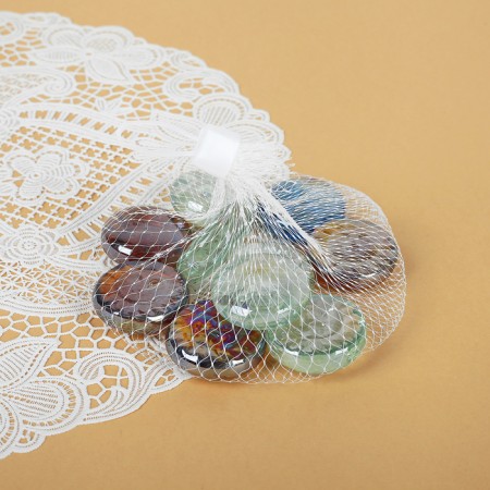 Decor Glass "Sun" (250 g, 10 pcs) D-3 cm, mix-1