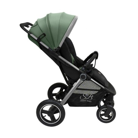 Walking stroller Sweet Baby Compatto, Silver Green color-8