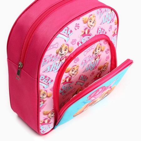 The backpack of the textile is a pocket 25*24*9cm, a puppy patrol-1