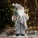 Santa Claus "checkered and with a Christmas tree" 45 cm, gray