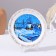 Panel-melting "Winter", white, d = 20 cm, lacquer miniature
