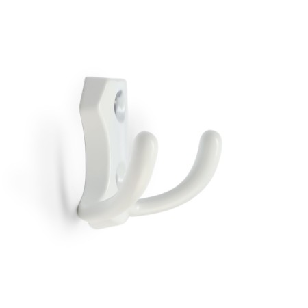 Hook furniture tundra TKD007, two -rod, white color