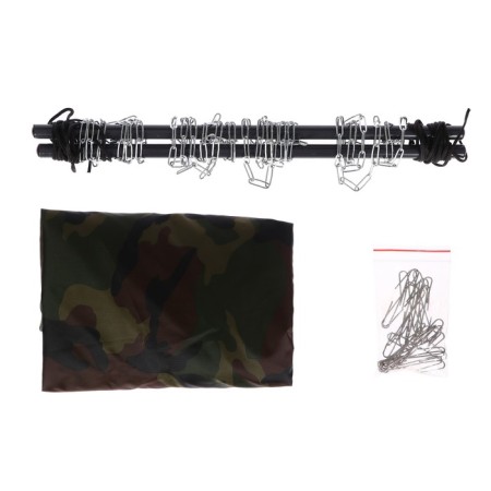Fish dryer, 4 stretch marks, 4 chains, camouflage color-10