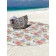 Pareo and beach rug "Flower panel", d = 150 cm