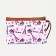 Lightning cosmetic bag, external pocket, pink color