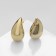 Earrings Metal "drop", color gold