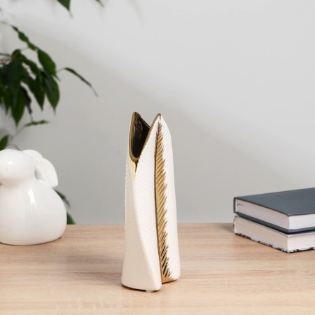 VAZA Ceramics Table "Candy" 20 cm, white-1