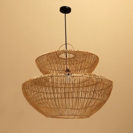Ceiling Lamp from Rotan "Tommy" 1x120W, E27, 70x70x50 cm-1