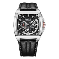 Watch of wrist, d-4.8 cm, chronograph, luminous, waterproof, skin strap