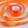 Satin tape, 25 mm × 23 ± 1 m, color saturated orange No. 144