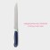 Knife Kitchen shade "Straip", blade 15 cm, blue color