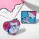 Set of badges (2 pcs.) "Comic", color in silver
