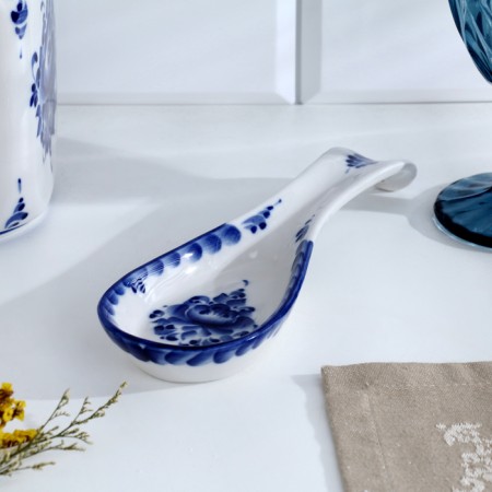 Claus - spoon "Flower", 6x23.5 cm, gzhel-1