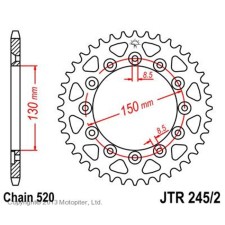 The rear driven star JTR245/2 for a steel motorcycle, chain 520, 51 teeth