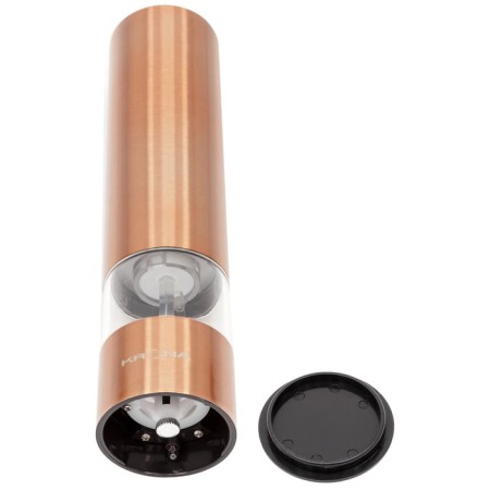 Electric Mill Krona Salz Pfeffer Copper, metal, from batteries, yellow-3
