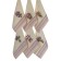 A set of wuffed napkins Diva Afrodita Ceylin "Lavender", size 35x50 cm, 6 pcs