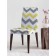 Case for the chair "Colorful zigzags", decorative, velor