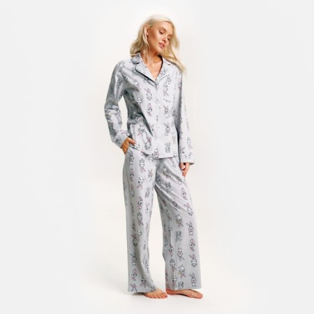 Pajama New Year's Women (shirt and trousers) KAFTAN "Bunny", size 44-46