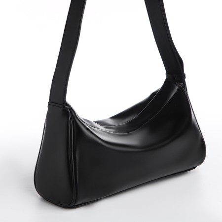 Bag Women's Cross-Bodi, on a zipper, black color-1